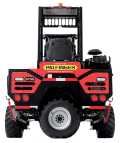 Palfinger GT55 Crayler Forklift shown from rear